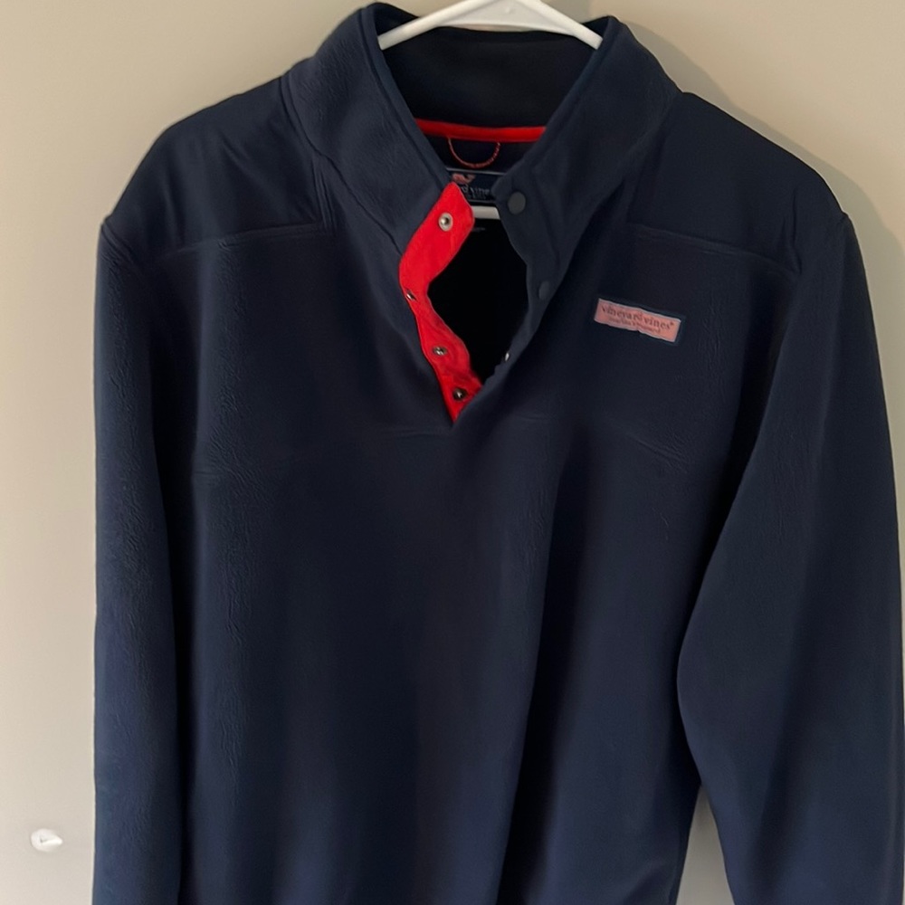 Vineyard vines, fleece Shep shirt.